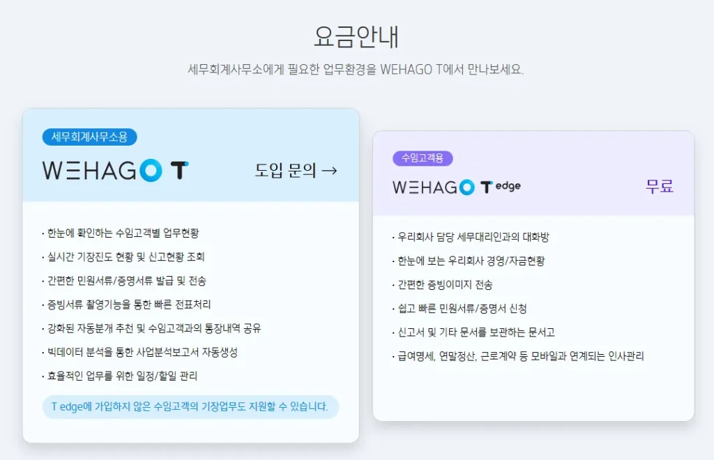 위하고T 가격